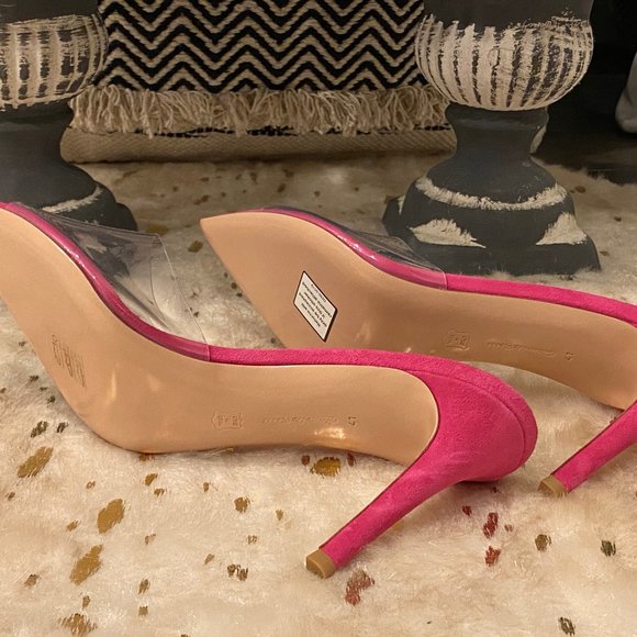 GIANVITO ROSSI PVC Peep-Toe Mules - Picture 3 of 3